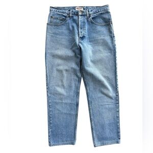 Vintage 90s GUESS Button Fly Light Wash Jeans 32W X 28.5 INSEAM